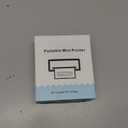 Mini Photo Printer - Portable Pocket Sticker Printers for iPhone Thermal Printer with 10 Rolls Thermal Paper for Photo, Memo, Journal - Purple