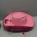 Mepase Cowboy Hats Bulk Felt Western Party Wide Brimmed Cowgirl Hats Set for Adults Men Women Costume Party