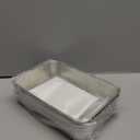 2 Packs 8.85.9 Inch Loaf Pans for Baking Bread, 304 Stainless Steel Loaf Bread Pan with Parchment Paper Liners, Metal Bakeware for Bread, Meatloaf, Cake Brownies, Easy Release, Oven & Dishwasher Safe (Sliver)