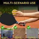 Pickleball Balls,40 Hole Outdoor Balls, USA Pickleball Approved Pickle Ball for Tournament Play, Crack-Resistant, Aerodynamics, 4 /12Packs