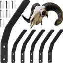 Zonon 6 Pcs European Mount Skull Hanger Large Euro Deer Skull Hangers European Mount Bracket Deer Head Wall Mount Kits for Indoor Outdoor Bear Elk Mule Antelope Coyote Buffalo Pronghorn Game Animals