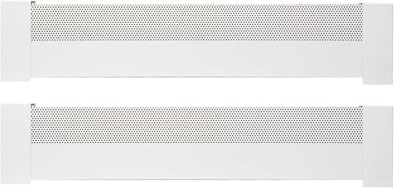 2PCS 4FT Baseboard Heater Cover with Left and Right Endcaps
Baseboard Radiator Covers for Replacing Old and Rusty Looking Electric and Baseboard Covers for Heaters