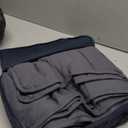 CuteKing Weighted Blanket (7lbs, 40"x 60", Grey) Heavy Blanket for 60-80lbs, Weighted Blanket for Cooling & Heating with Premium Glass Beads, Thick Blanket All-Season