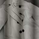 Girls Coat Double Breasted Notched Collar Wool Blend Long Trench Coat Winter Warm Peacoat Dress Coat with Pockets (9-10 Years, White)