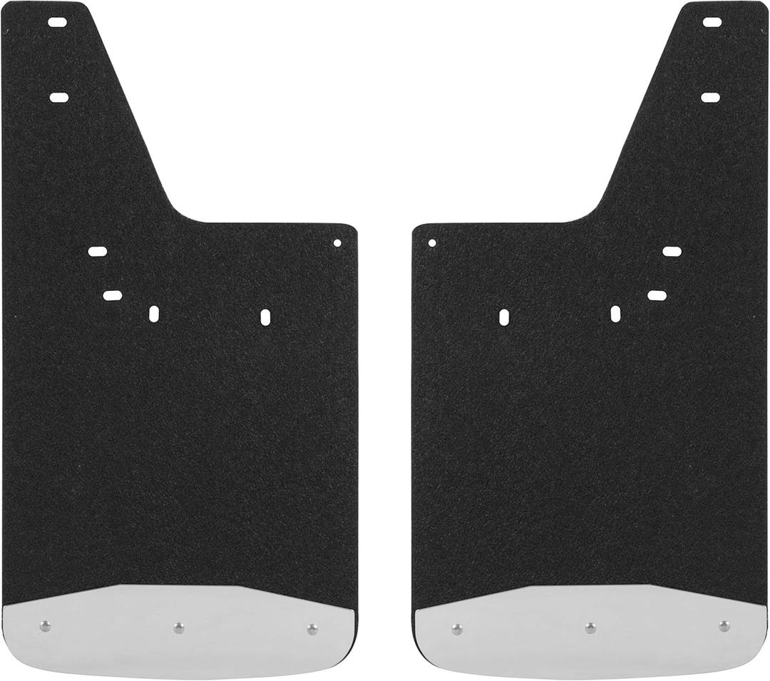 LUVERNE 250932 Front 12-Inch x 23-Inch Textured Rubber Mud Guards, Select Dodge, Ram 1500, 2500, 3500, 4500, 5500 , Black