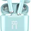 OYIB Wireless Earbuds, Bluetooth 5.3 Headphones with 4-Mics ENC Clear Call, Bluetooth Earbuds Touch Control 25Hour Stereo Sound with LED Power Display, Waterproof Earphones Sprot for Workout