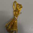 Royal Designs Lamp Cord with Molded Plug, Stripped Ends Ready for Wiring, 8 ft long, Clear Gold, SPT-2 UL Listed