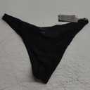 RELLECIGA Women's Cheeky Bikini Bottom (Large, Black)