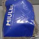 MIULEE Taupe Linen Curtains 96 Inch Long for Bedroom Living Room, Soft Thick Linen Textured Window Drapes Semi Sheer Light Filtering Back Tab Rod Pocket Burlap Look Farmhouse Country Decor, 2 Panels