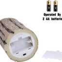 Vinkor Flameless Candles Battery Operated Candles Real Wax Pillar LED Candles with 10-Key Remote and Cycling 24 Hours Timer (Birch Effect 4" 5" 6")