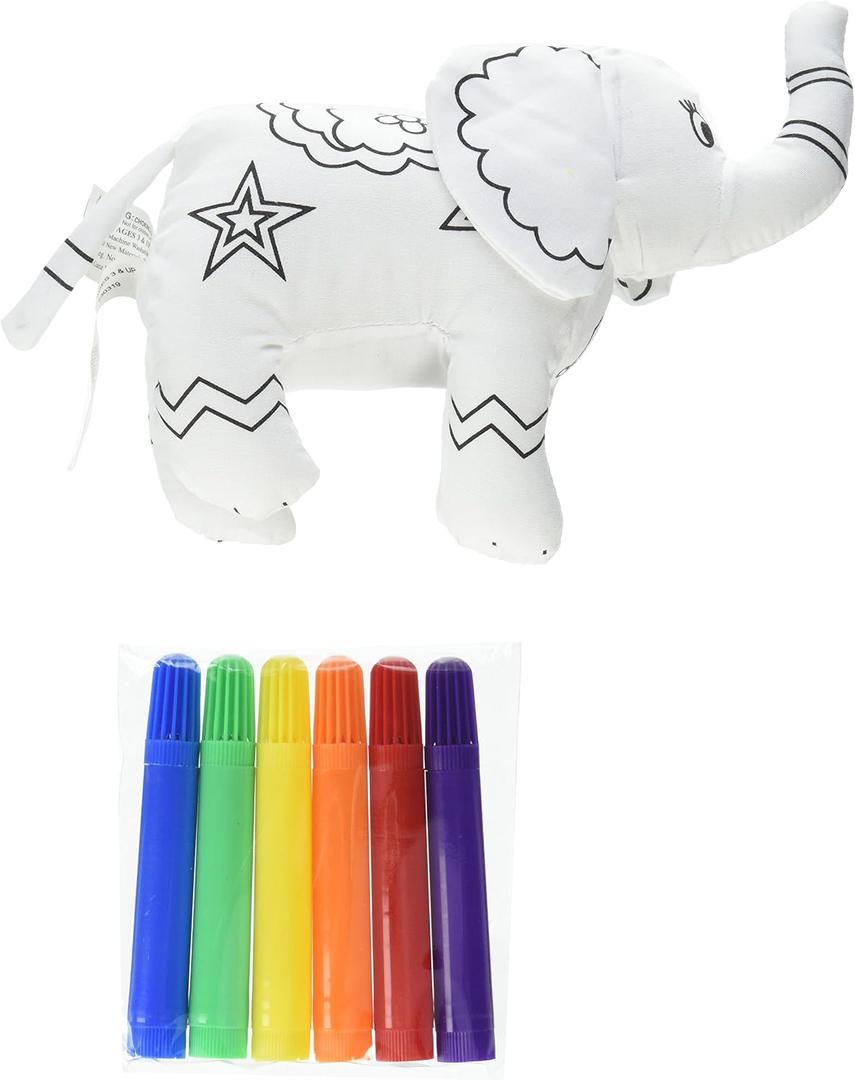 Ganz Elephant Coloring Kit (7 Piece)