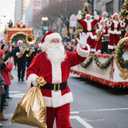 SOMOYA Santa Claus Costume for Men Christmas Santa Suit Deluxe Santa Outfit Plush Velvet 9 Pcs (X-Large, Burgundy)