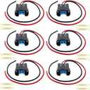 6PCS Fuel Injector Connector Plug Pigtail Wiring Harness Repair for Honda Accord Odyssey Pilot Ridgeline for Acura TL CL MDX NSX RL Saturn Vue 6 Also fit Chevy Silverado 3500 Replaced 89046626A FJ339