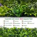 ODTORY Artificial Greenery Wall Roll: 40X120IN(33.5 sqft) UV-Anti Ivy Privacy Fence Wall Screen Faux Plant Panels Backdrop Boxwood Ivy Vine Leaf Hedge Fence for Indoor Outdoor Green Decor