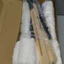 valigogo Cloud-Soft Cat Window Sill Perch with Zipper Designed Cushioned Bed, Supportive Cat Window Seat with Premium Solid Wood & Sturdy Metal Frame, Pet Hammock Bed for Large Cats (Large, White)