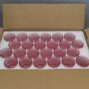 SUPMIND 24 Pcs Votive Candle Holders, Glass Holders Bulk for Table Centerpiece, Tea Lights Candle Holders for Wedding Shower, Party and Home Decor Pink