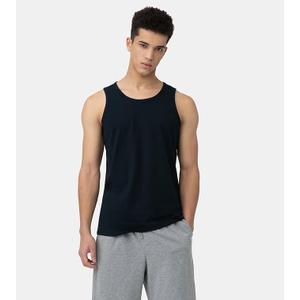 LAPASA Men's 100% Cotton Tank Tops Sleeveless A-Shirts Undershirts 2 Pack M36, Navy