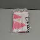 Pink Christmas Throw Pillow Covers 18x18 Inch Set of 4 Winter Holiday Decor Pillowcase Snowman Santa Claus Xmas Tree Decorative Cushion Case for Couch Sofa