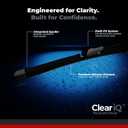 Clear IQ Premium Silicone Windshield Wipers 26 in. Driver and 16 in. Passenger Set - Beam Style Automotive Replacement Windshield Wiper Blades for Car - All Weather 26 and 16 Inch Wiper Blade Set