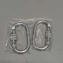 Heavy Duty Climbing Carabiner, Rated 25kN(5620lbs), Screw Locking Carabiner Clip, Oval Shape Carabiner for Rappelling, Hammocks, Aerial Work, Rigging, Rescue, Arborist