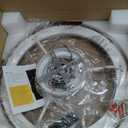 20” Dark Wooden Low Profile Ceiling Fan and Remote & APP Control