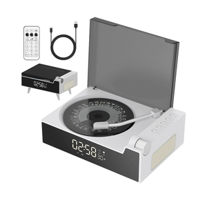 CD Player Portable with Bluetooth, Rechargeable CD Players Retro Suitcase CD Music Player with HiFi Speakers Desktop CD Player for Home Car Study Travel (White)