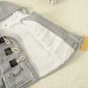 Baby Boy's Girls Kids Hooded Fleece Coat Winter Outwear (Brown)