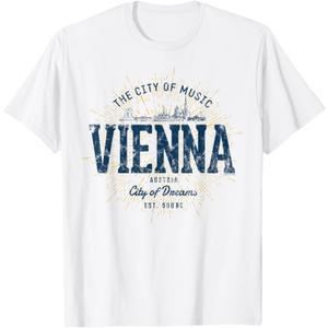 Vienna Austria Retro Style Vintage Vienna T-Shirt, S Vienna Austria Retro Style Vintage Vienna T-Shirt, S