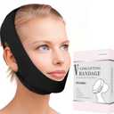 MASIKA V-Line Mask, Chin Strap for Sleeping, Chin Strap for Women, Jaw Exerciser, Jawline Shaper, Jaw Strap, Double chin strap, Jawline Shaper, Reusable Chin Strap, Black