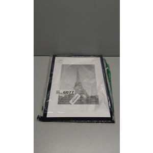 upsimples 12x16 Picture Frame, Display Pictures 8.5x11 with Mat or 12x16 Without Mat, Wall Hanging Photo Frame, Black, 1 Pack