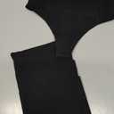 AYMEFF Cotton Thongs for Women High Waisted Seamless No Show Thong Stretchy Comfort Panties (Medium, Black-6 Pack)