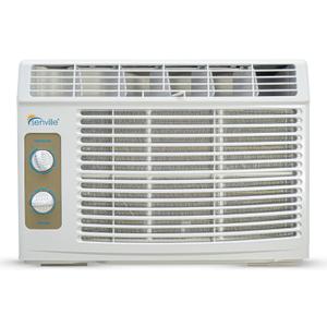 Senville 5,000 BTU Window Air Conditioner, Cools Up to 150 Sq. Ft., Easy to Use Mechanical Control, Washable Filter