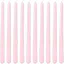 10 Inch Light-Pink Taper Candles for Home Decoration, 10 Pack Unscented Candlesticks for Dinner Wedding Party, Smokeless and Dripless Candle Sticks