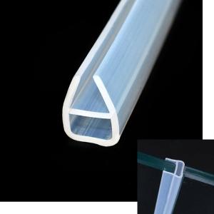 Shower Door Seal Strip, 78.7" Soft Frameless Glass Shower Door Sweep Side Seal to Stop Shower Leaks U Type,Fit for 8mm (5/16) Glass Door
