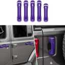RT-TCZ Door Handle Trim Cover Tailgate Handle Cover Exterior Decoration Accessories for Jeep Wrangler JL JLU 2018-2022, Purple