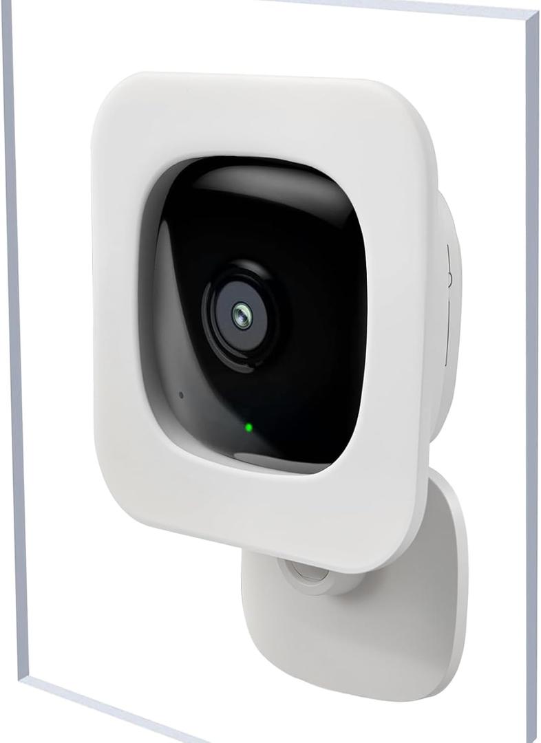 2 Pack Window Mount fits for Kasa Smart Security Camera EC60, No Drill Easy Installation Adhesive Kasa Camera Mount Brackets fits for TP Link Smart Spot Cam