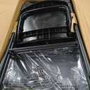 Sturdy Foldable Plastic Chair, Portable, 350-Pound Capacity, Black, 6-Pack