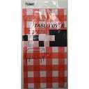 Royal 7 Pack of:3 Plastic Table Cloth 54 x 108, Plastic Party Table Cover, Reusable Plastic Table Cloth, Disposable Rectangular Table Cover (Red Gingham Checkered, 3)……