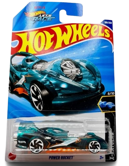2024 Hot Wheels 28/250 HTB65 Lolux HW Modified 3/10, Hot Wheels 2025 Power Rocket, #100/250, Hot Wheels - 2023 Hw Green Speed 7/10 Baja Bison T5 143/250, Pack of 3