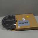 Large Decorative Wooden Tray for Kitchen Counter Bathroom Sink Vanity Trays Round Wood Riser Candle Pedestal Stand for Perfume Soap Tray Round Dining Coffee Table Modern Farmhouse Decor Tray (12 Inch, Black)