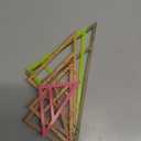 OLYCRAFT 6Pcs 6 Sizes Dog Bandana Sewing Template Set Small Reversible Triangle Sewing Quilting Acrylic Quilting Template Stencil for Small Dogs Cats Pets Bib Bandana Headscarf Making