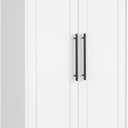Prepac Elite Premium Home Storage Cabinet with Doors and Shelves, White Storage Cabinet with 5 Shelves for Kitchen, Bathroom 16" D x 32" W x 72" H