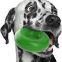 Goughnuts  Dog Toys for Aggressive Chewers | Virtually Indestructible Dog Toys for Medium Breeds Such as Pit Bulls and German Shepherds | Heavy Duty Dog Toy | Green (Medium, 30-70 Lbs (Original Size))