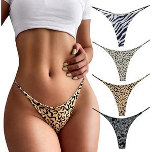Aogda Thong for Women Cotton Underwear Low Rise Panties Woman G-String Thongs, No Size