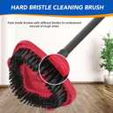 6 x Spin Mop Scrub Brush Head for O Ceda EasyWring 1-Tank System  Hard Bristle Brush Scrub Attachment for oceda Scrubber mop Head for Bathroom, Kitchen, Pool, Glass, and Tile Walls - 1 Pack