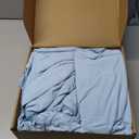 Fomcet Wedding Arch Cover 7.2FT, 6.6FT, 6FT Dusty Blue Spandex Fitted Fabric Backdrop Set of 3 Round Top Chiara Arch Backdrop Stands Covers for Wedding Ceremony Birthday Party Baby Shower Decor