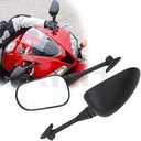 Hoypeyfiy Black Aftermarket Rearview Mirrors For 2003-2012 Honda CBR600RR 2004-2007 CBR1000RR