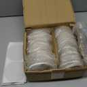 30 Pieces 4 Inch Round Blank Ceramic Coasters, Unglazed Ceramic Tiles Coasters, Ceramic Tiles with Cork Backing Pads for Painting, DIY Crafts, Mosaics, Circular, White.by GNIEMCKIN