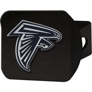 FANMATS NFL Unisex-Adult Metal Hitch Cover (3.4"x4", Black)