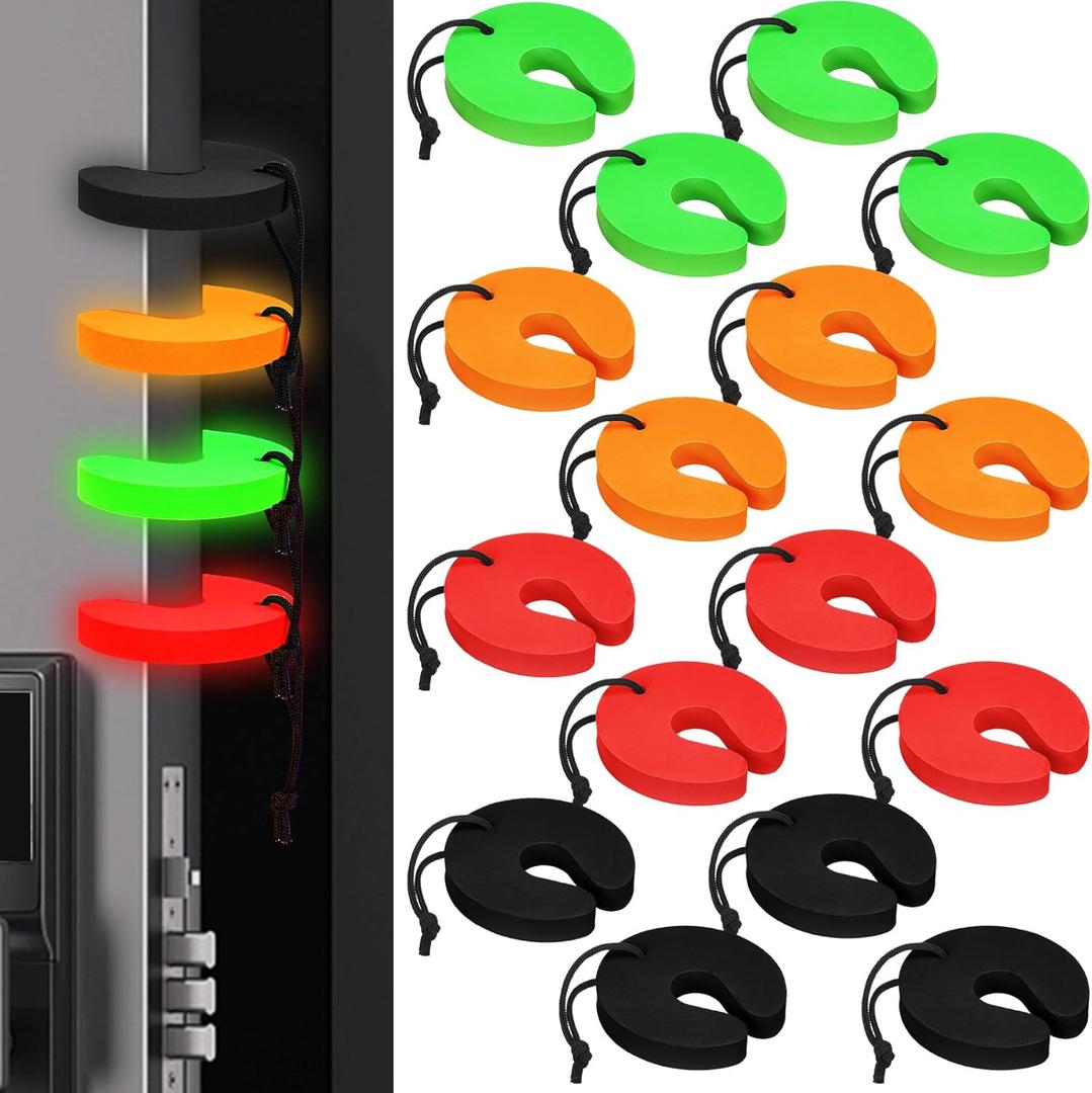 16 Pack Door Finger Pinch Guard, Glow in The Dark Foam Door Stopper from Slamming for Safety & Protection for Emergency Medical Services Firefighter Accessories